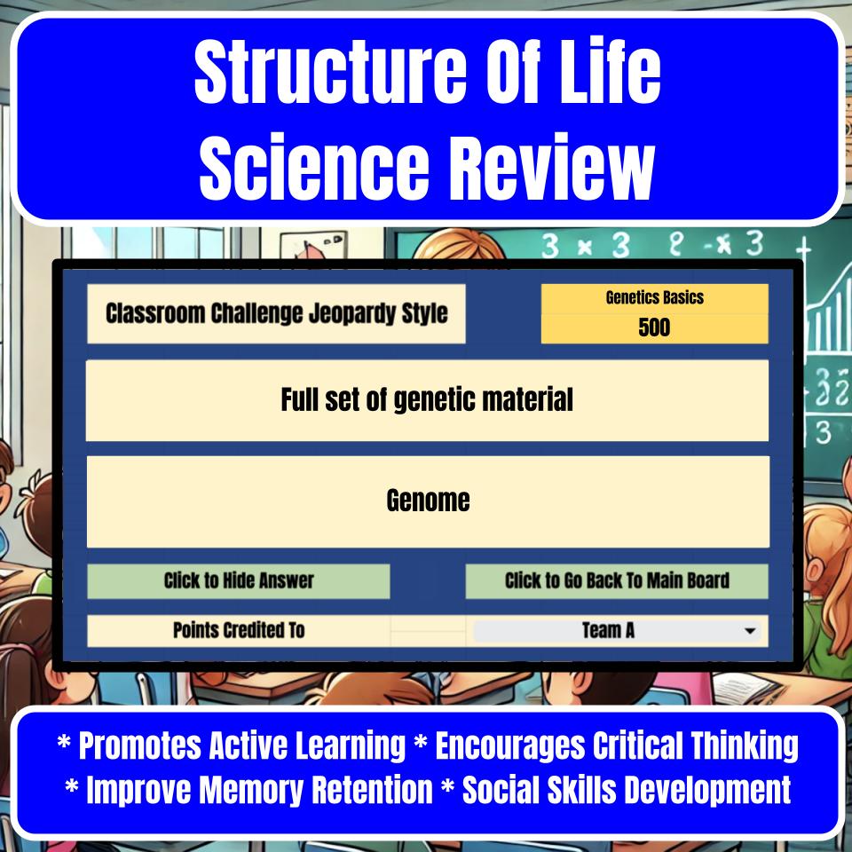 Structure Of Life Jeopardy Science Review I0095