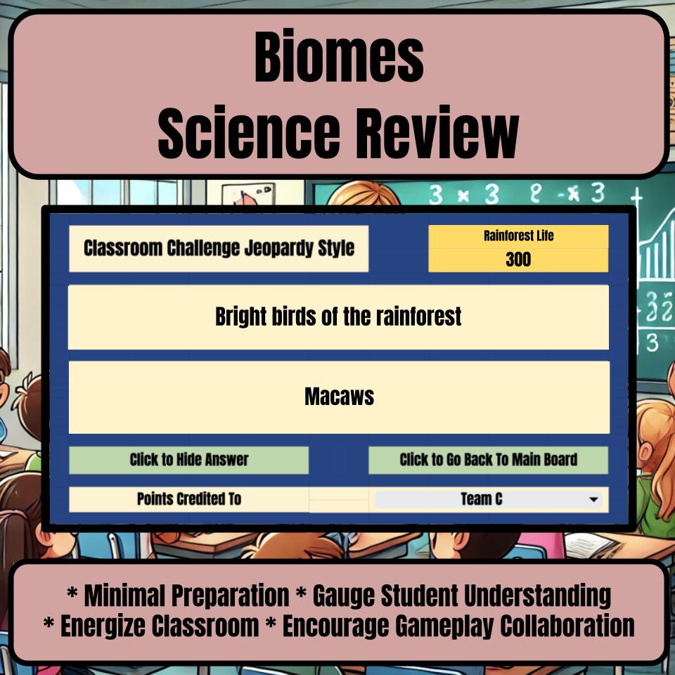Biomes Jeopardy Science Review I0096