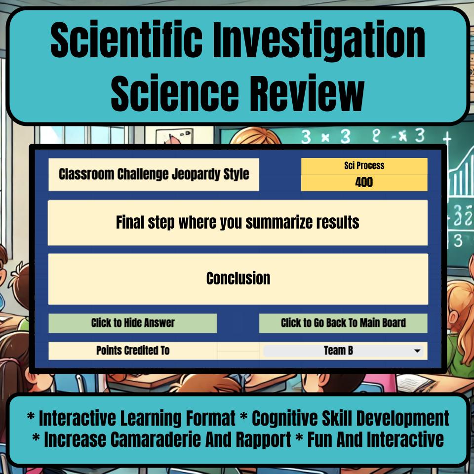Scientific Investigation Jeopardy Science Review I0097