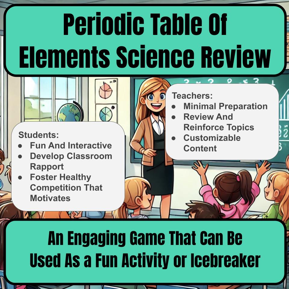 Periodic Table Of Elements Jeopardy Science Review I0098