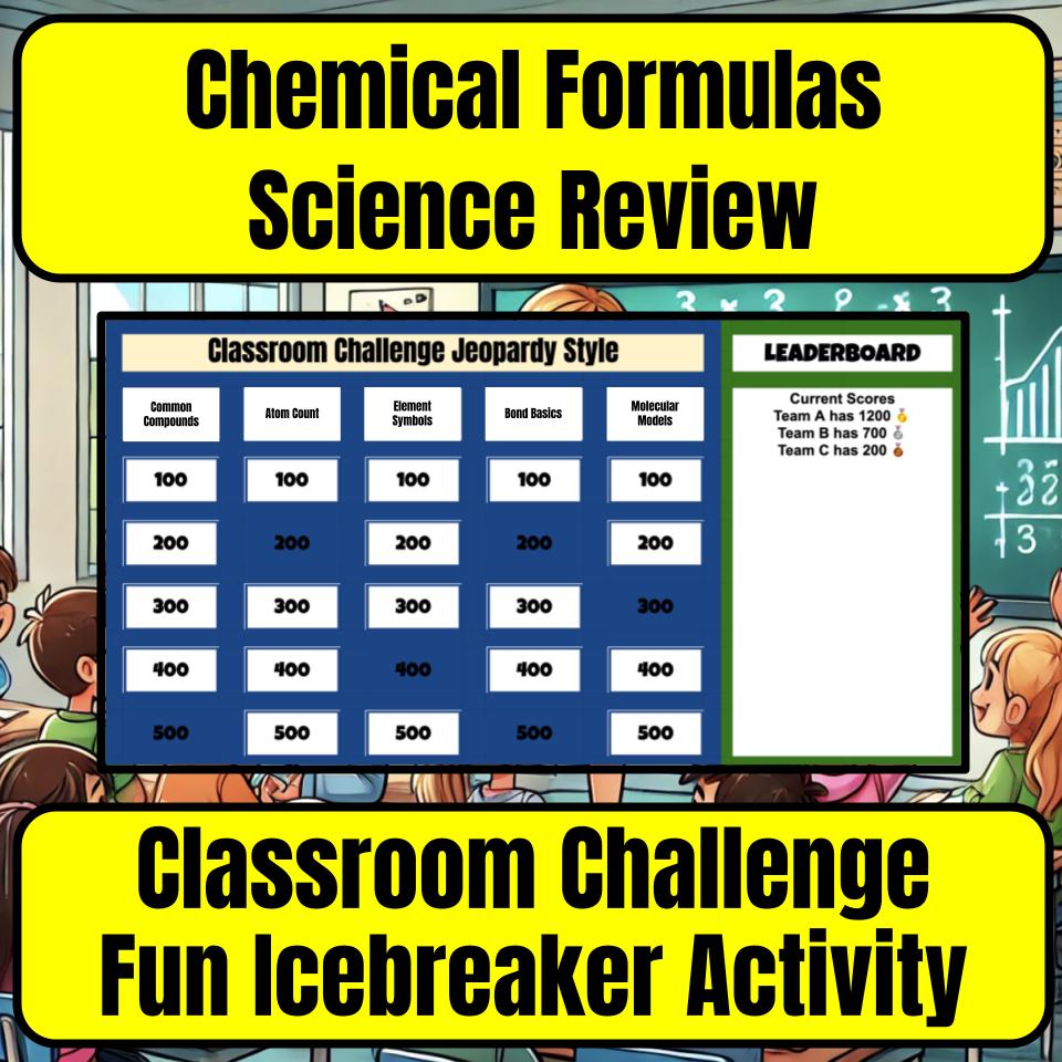 Chemical Formulas Jeopardy Science Review I0099